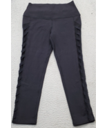 ALO Yoga Activewear Leggings Women Small Black Elastic Waist Strap Panel... - $54.33 CAD
