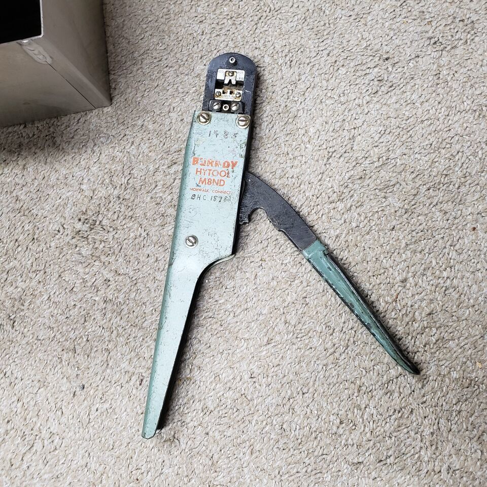 RARE Burndy Hytool M8ND Crimp Crimper Tool w/ Die Head  # N20-PCT 3VI N20 - $30.39