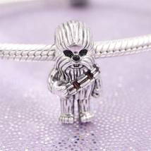 925 Sterling Silver Star Wars Chewbacca Charm Bead - $15.66