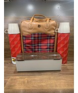 Prudential Vintage Thermos Picnic Set 2 Thermoses 1 Qt Lunch Box Never Used - $71.25