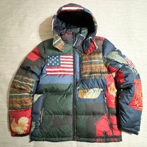 Polo Ralph Lauren Water Repellent Quilted Americana Flag Patchwork Down ... - £378.88 GBP