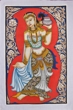 Original Burma Sand Painting - Bodhisattva - 76.5cm x 48.5cm  / 30&quot; x 19&quot; - $85.00
