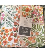 4 FARMHOUSE Rachel Ashwell 5.75&quot; Square Melamine Plates Colorful Fruits ... - $22.76