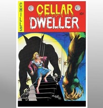 Cellar Dweller Movie Comic Cover prop reproduction signed by the origina... - $25.00