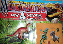 Dinosaurs Coloring book &amp; Playset - $111.83 MXN