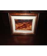 Fuente Opus X signed print 22&quot; X 18&quot;  brushed gold framed - £491.64 GBP