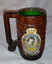 Vintage Kongens Bryg Wood Glass Beer Mug - Kongens Bryghus - $14.95