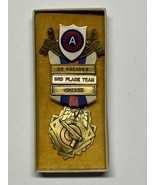1966, U.S. 3rd ARMY, .22 CALIBER, 3rd PLACE TEAM, COACH, MARKSMANSHIP MEDAL - €21,37 EUR