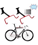 AOLEBA Bike Wall Mount Hanger, 2pcs Indoor Storage Rack, Flip Up Bike - £19.77 GBP