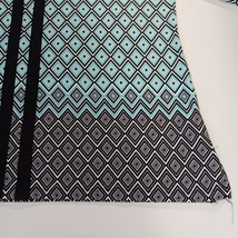 Nue Options Women’s Green/Black Geometric 3/4 Sleeve Blouse Size 2X Chest 52" image 11