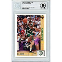 Dee Brown Boston Celtics Auto 1991 Upper Deck Autographed On-Card Beckett Slab - £62.19 GBP