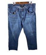 Hawk Work Gear Jeans Size 40x31 Medium Wash Mens Cotton Stretch - $660.89 MXN
