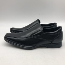 Bruno Marc Men&#39;s Loafers Sz 7.5 M Giorgio Dress Black Square Bicycle Toe Shoes - £19.46 GBP
