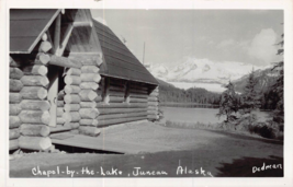 Juneau Alaska~Chapel By The LAKE~1950s Dedman Real Photo Postcard - £5.09 GBP