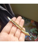 Vintage Swank Gold Mother of Pearl Ninja Sword Tie Clip - $75.44 CAD