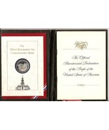 The Official Bicentennial Day Commemorative Medal 1976 [Hardcover] not a... - £28.48 GBP