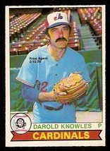 St Louis Cardinals Darold Knowles 1979 O Pee Chee OPC Baseball Card #303 nr mt - £0.39 GBP