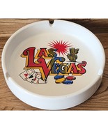 Vintage Las Vegas Ash Tray Ceramic White Vivid Colors Nice Condition See... - €11,79 EUR