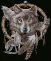 DreamCatcher and Wolves Cross Stitch Pattern***LOOK*** - $2.95