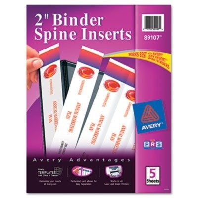AVE89107 - Avery Custom Binder Spine Inserts - $3.27