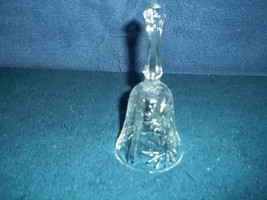 CRYSTAL BELL - AROUND 7 INCHES TALL - $3.50