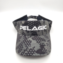 PELAGIC Visor Hat Adult One Size Black Grey Camo Performance Fishing - £11.63 GBP