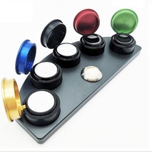 1978A Die Cast Alloy Watch Grease Oil Cup Stand with 5 Containers Ceramic Holder - £38.90 GBP