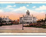 Presidential Palace Havana Cuba Linen Postcard W21 - £1.53 GBP
