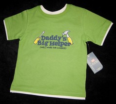 Boys 12 Months   Faded Glory   Daddy&#39;s Big Helper   Will Work For Cookies Shirt - £9.49 GBP