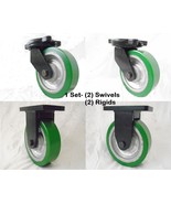 10&quot;x 3&quot; Swivel Forged Kingpinless Caster Polyurethane Wh&amp;Rigid 5200lb ea... - $1,117.71