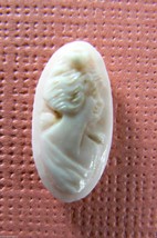 Vintage hand carved stone Italian Cameo loose gioielleria for pin ring pendant - £38.72 GBP