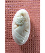 Vintage hand carved stone Italian Cameo loose gioielleria for pin ring p... - £38.77 GBP