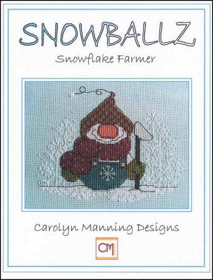 Snowballz Snowflake Farmer cross stitch chart CM Designs  - $7.65