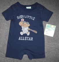 BOYS 6-9 Months - Brooks Fitch Baby -  Dad&#39;s Little Allstar Baseball ROMPER - £6.24 GBP