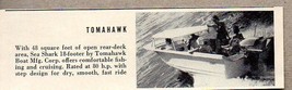 1960 Magazine Photo Tomahawk Sea Shark 18&#39; Boats - $8.67