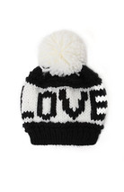 With Love From Ca Black Logo Pom Beanie Ladies Women&#39;s Snow Ski Hat Cap $30 New - £15.22 GBP