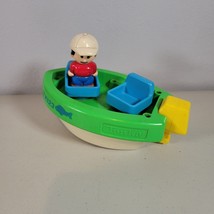 Tonka Toy Boat and Figure Vintage 2 Seater Push Toy or Bath Toy - £9.37 GBP