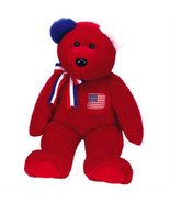 Patriotic Red America New MWMT TY Beanie Buddy Bear Collectors Quality - £7.56 GBP