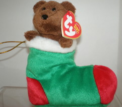 XMAS Stockings New MWMT Rare TY Beanie Baby Bear Collectors Quality Xmas - £5.48 GBP