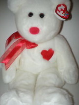 MWMT Rare TY Beanie Buddy Valentino Heart Bear Retired New For Valintines Day - £7.43 GBP