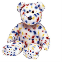 T2K New MWMT TY Beanie Buddy Confetti Bear Collectors Quality - £7.44 GBP