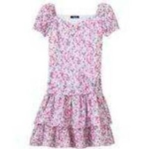 Girls Dress Sundress Summer Easter Pink Floral Short Sleeve Dress $40 NEW-sz 5 - £15.92 GBP