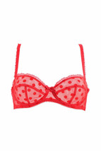 L&#39;agent By Agent Provocateur Womens Bra Bright Solid Polka Dot Red S - £30.73 GBP