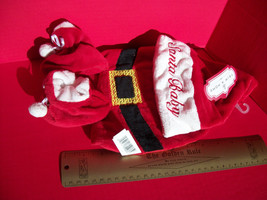 Fashion Holiday Clothes Unisex Newborn Santa Baby Christmas Hat Bootie B... - £7.32 GBP