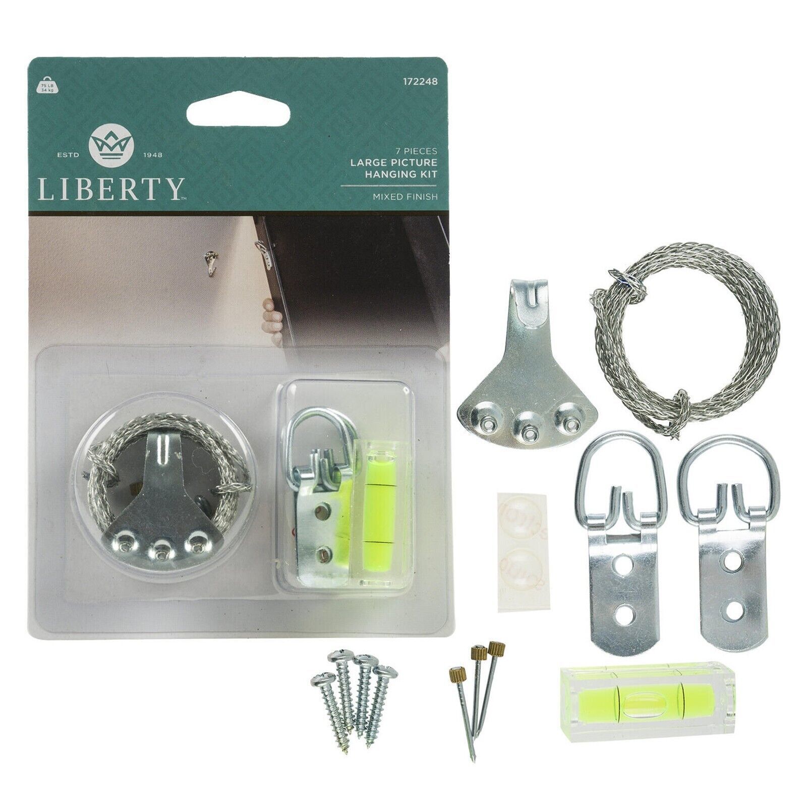 Liberty Hardware 7 Piece Large Picture Hanging Kit 172248 - $5.95