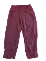 Lululemon Womens Athletic Dance Studio Pants Size 6 Plum Jogger Cropped - £37.95 GBP