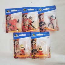 New Mattel Disney Pixar The Incredibles Micro Collection Set of 5 Mini Figures - £8.44 GBP