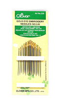 Clover Embroidery Needles Gold Eye Size 3/9 - £4.64 GBP