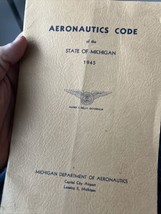 1945 Aeronautics Code State Of Michigan Airplane - £11.86 GBP