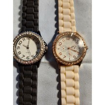 Darice Silver Crystals White Sport Ladies Stainless Includes both Working - $18.69